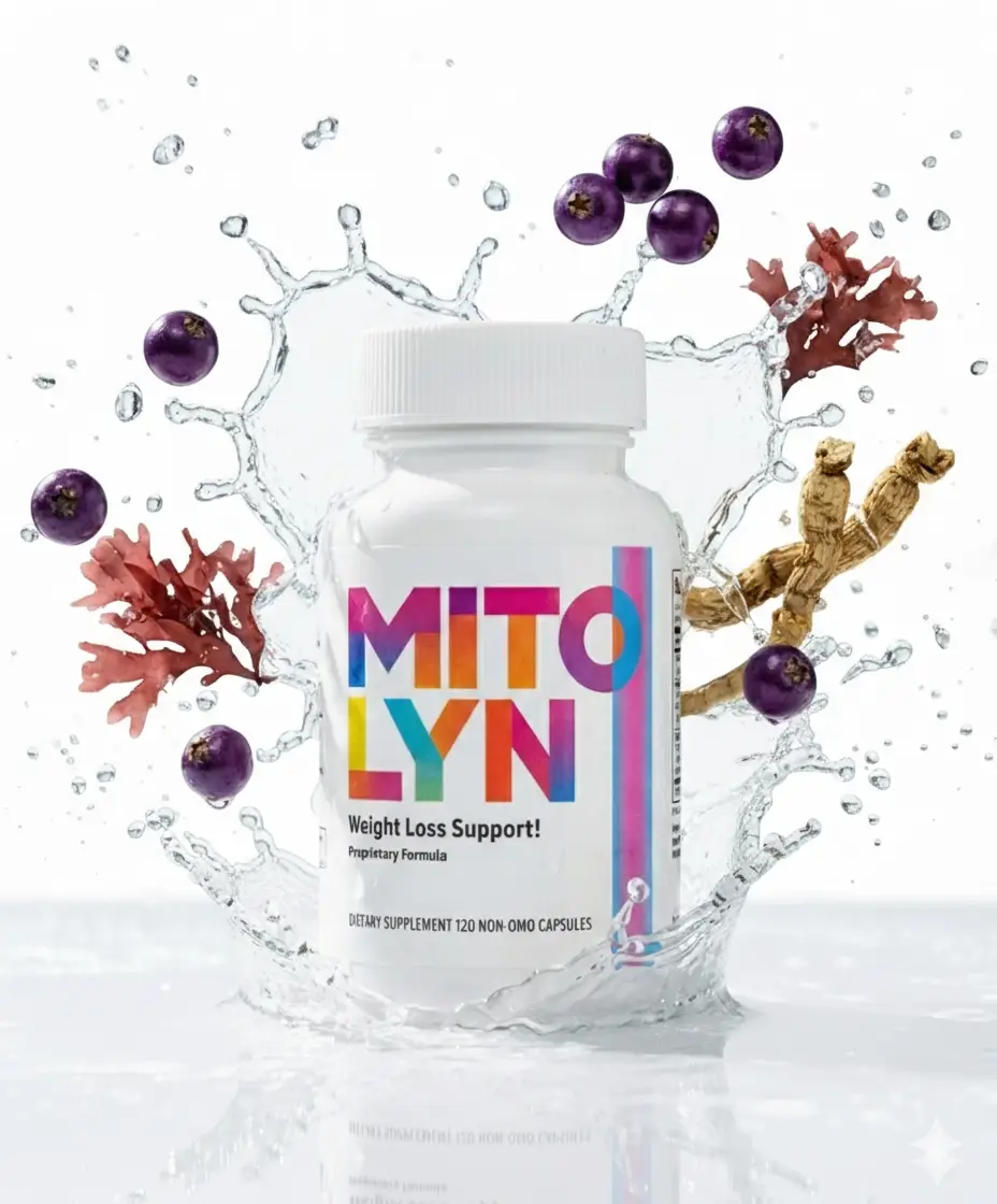 Mitolyn review 2026 - official supplement bottle with 6 exotic plant extracts for mitochondrial weight loss