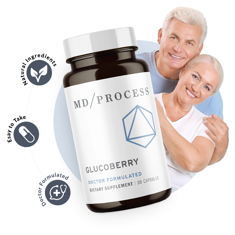 GlucoBerry supplement bottle